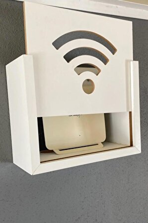 Wifi-modem Kutusu Saklama Duvar Düzenleyici Mdf Uzunluk (22CM) Genişlik (28CM) Derinlik (12CM) WİFİ
