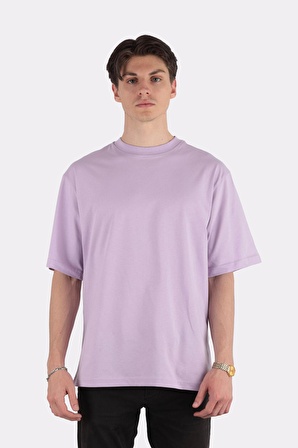 Erkek Oversize Bisiklet Yaka T-shirt