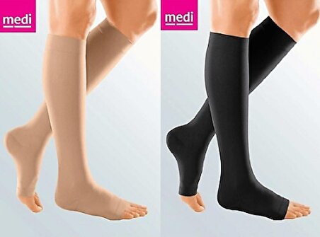 Medi Duomed Ccl1 Düşük Basınç Diz Altı Varis Çorabı Burnu Açık