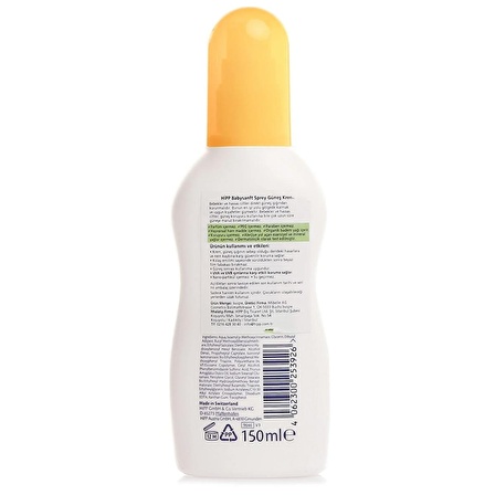 Hipp Babysanft Sprey Güneş Kremi 50 SPF 150 ml