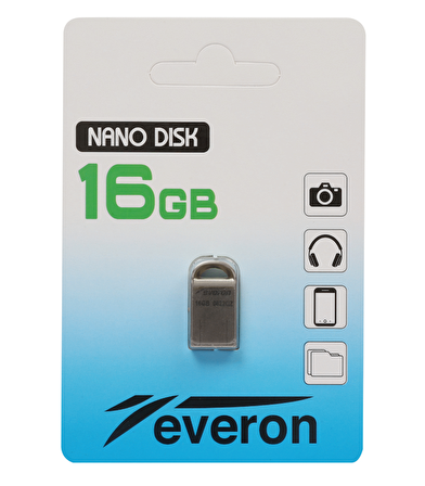 EVERON 16 GB  USB 2.0 FLASH BELLEK METAL SADECE 2 CM