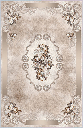 Dijital Baskı Yıkanabilir Kaymaz Taban Salon Halısı Ve Yolluk RVG0430