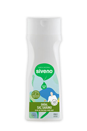 Siveno %100 Doğal Saç Sabunu Zeytinyağlı Bal Avokado 9 Değerli Bitki Erkekler Için Bitkisel Şampuan 300 ml
