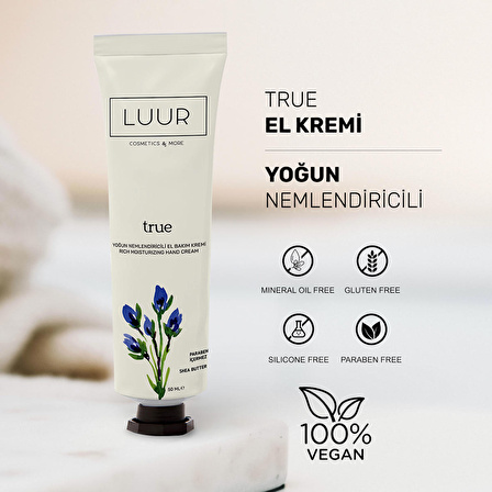 TRUE YOĞUN NEMLENDİRİCİLİ EL BAKIM KREMİ 50 ML