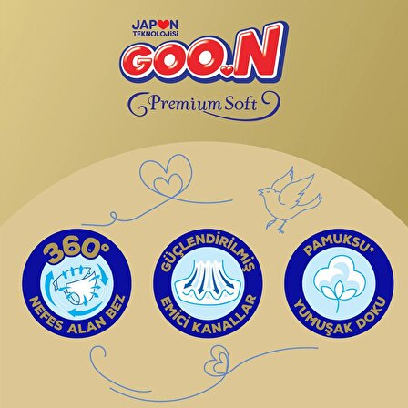 Goon Premium Soft 5 Numara 52'li Bel Bantlı Bez
