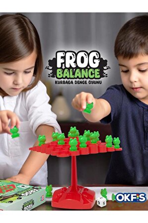 Kurbağa Denge Ebeveyn Çocuk Etkileşimi Oyunu Eğitici Oyuncak Kutu Oyunu KURBAĞA DENGE OYUNU