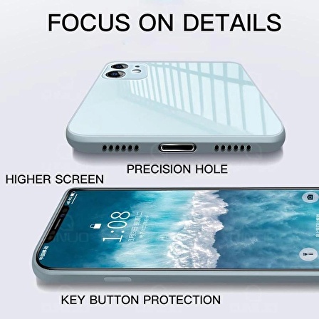 iPhone 13 Pro Max Parlak Cam Kamera Korumalı Telefon Kılıfı
