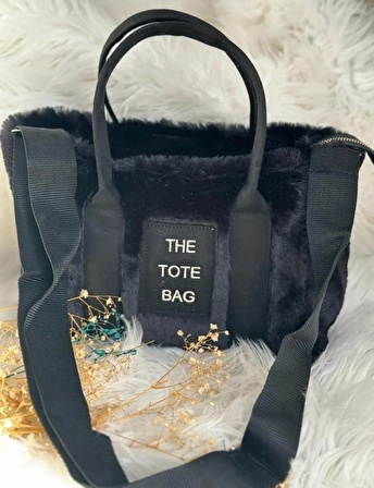 Tote Bag Peluş Kolon Askılı El Ve Omuz Çantası