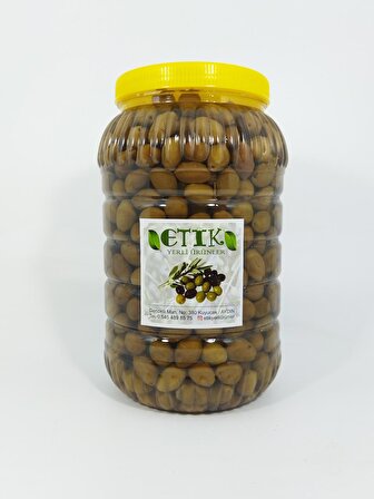 Çekiçke (Eğri Çekirdek) Cinsi Küçük Boy Kırma Tatlanmış Zeytin 3 Kg 2022 2023 Eski Sezon Ürünü