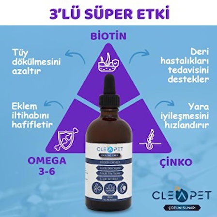 Cleapet Biotin Damla