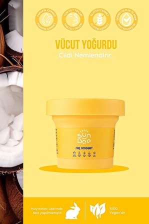 SunBae Sun Yogurt Bronzluk Koruyucu Nemlendiren Vücut Yoğurdu 100ml Aloe Vera Pantenol Calendula Centella