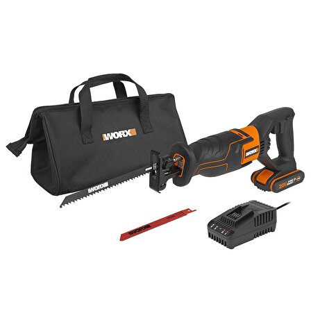 WORX WX500 20Volt 2.0Ah. Li-ion Profesyonel Tilki Kuyruğu Testere 