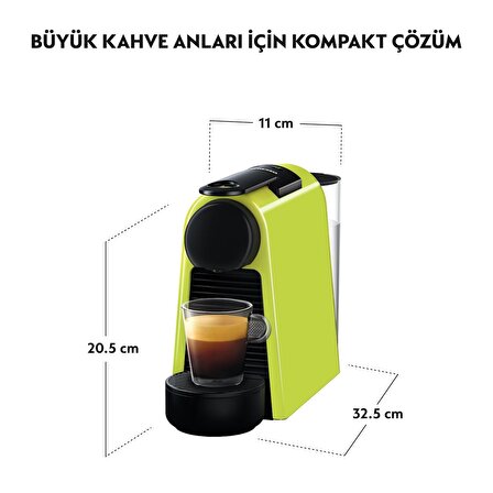 Nespresso Essenza Mini D30 Yeşil Kahve Makinesi