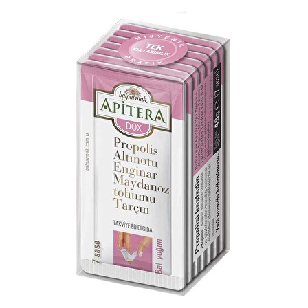 Apitera Dox 7 g x 84 Adet (Propolis, Bal, Maydanoz Tohumu,  Altınotu)