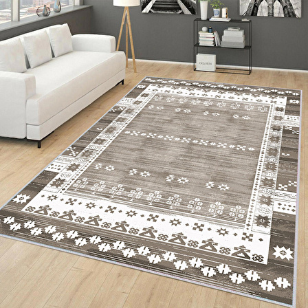 Dijital Baskı Yıkanabilir Kaymaz Taban Salon Halısı Ve Yolluk RVG0165-SM23