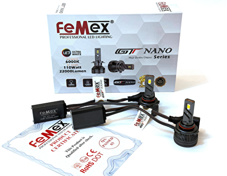 FEMEX GT NANO Csp LEXTAR Hır2 9012 Led Xenon Led Headlight