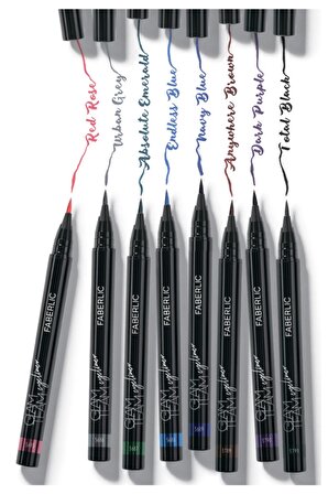 Faberşic  Glam Team Kalıcı Renkli Kalem Eyeliner - Grafit - Gri.