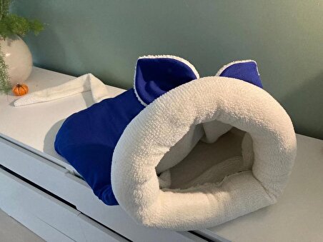 Fare Tasarımlı Uyku Tulumu El Yapımı Kedi Köpek Yatağı