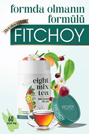 Fitchoy 8 Mix Detox Etkili Sekiz Karışım Bitki Çayı 60 Adet 90gr