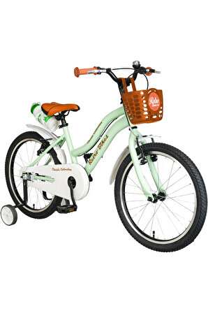 Trendbisiklet Retro Classic 20 Jant 6-10 Yaş Mint Yeşili-Kahve Renkli, Çocuk Bisikleti