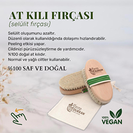 Fitodükkan %100 Doğal At Kılı Selülit Fırçası