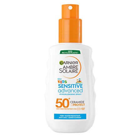 Garnier Ambre Solaire Sensitive Advanced Çocuk Hipoalerjenik Güneş Koruyucu Sprey SPF50+ 150M