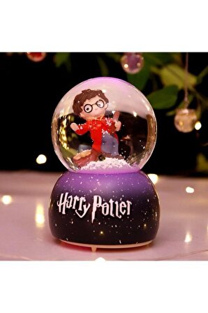 Harry Potter Işıklı Müzikli Kar Püskürtmeli Büyük Boy Kar Küresi