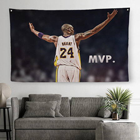 Kobe Bryant Los Angeles Lakers Kanvas Duvar Örtüsü-Halısı / Black Mamba-5152