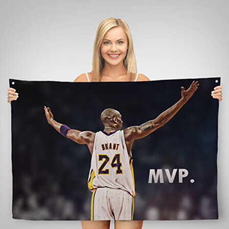 Kobe Bryant Los Angeles Lakers Kanvas Duvar Örtüsü-Halısı / Black Mamba-5152