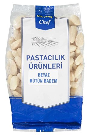 Beyaz Badem 1KG Pastacılık Pasta Tatlı Şef Mutfak