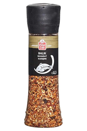 Fine Life Balık Baharatı 130G Mangal Barbekü Pizza Makarna Et Tavuk Balık Sos Baharat Karışım