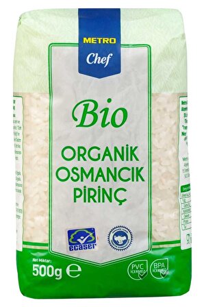 Bio Osmancık Pirinç Organik 500g 2 Adet Şef Mutfak Baklagil Kuru Gıda Organik