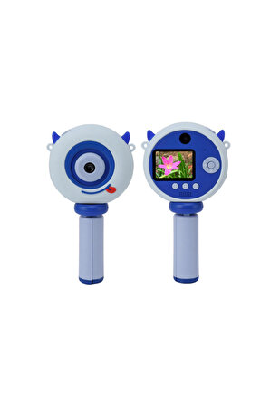 Hd Kamera Karikatür Tripodlu Çocuk Dijital Kamera Fotoğraf Makinası 1080p Video Kaydedici 2.0 inç