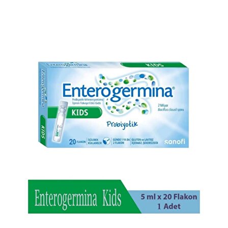 Enterogermina Kids Probiyotik  5 Ml x 20 Flakon- SKT:09/2025