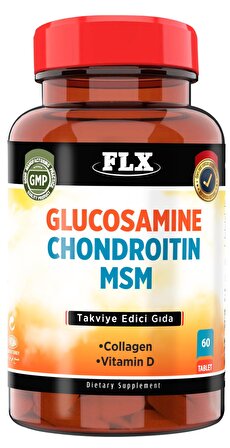 Glucosamine Chondroitin MSM Collagen Vitamin D Glukozamin 60 Tablet