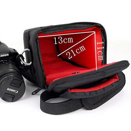 Canon Uyumlu DSLR Kare Çanta Canon Uyumlu Set Çanta Kare Çanta Omuz Çantası