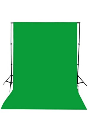 Chromakey Green Screen 3x3m Yeşil Fon Perde Greenbox %100 Pamuk 3x3 Metre