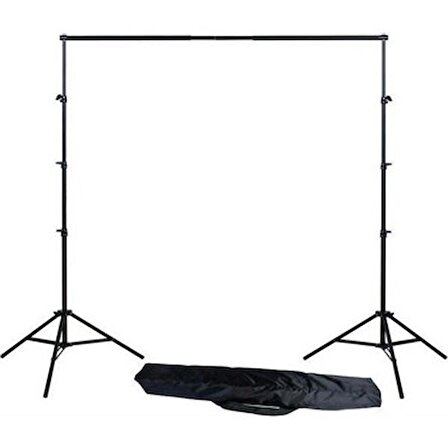 2x2m Backdrop Fon Standı Stüdyo Stant Kit Taşıma Çantalı Set 2x2 Metre
