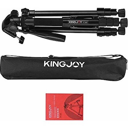 Kingjoy Vt 860 180cm Pro Hidrolik Dslr Tripod Telefon Tutucu Vt-860s Kamera Tripod