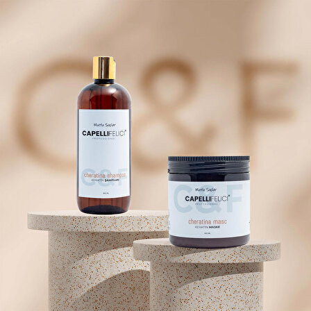 C&F Capelli Felici Cheratina şampuan + Masc set