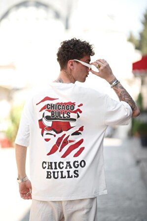 Chicago Bulls Sırt Baskılı T-shirt 24/1 Kompak Penye A Kalitedir