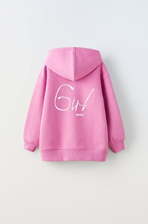 Girl Baskı Çocuk Sweatshirt 