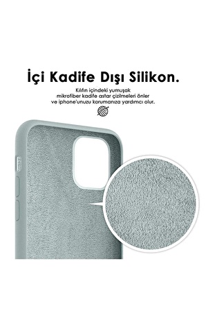 iPhone 15 İçi Kadife Logolu Silikon Lansman Kılıf