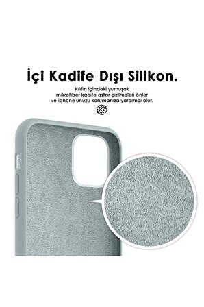 iPhone 14 Pro İçi Kadife Logolu Silikon Lansman Kılıf