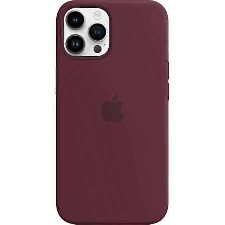 iPhone 15 Pro Max İçi Kadife Logolu Silikon Lansman Kılıf