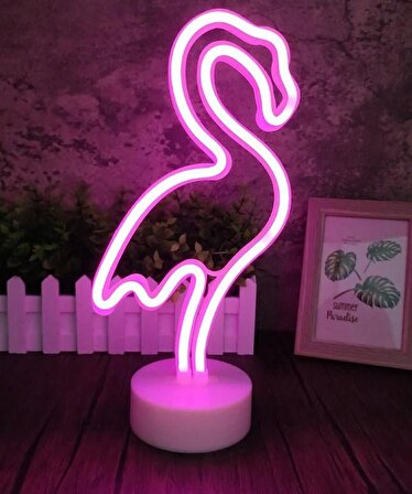 Neon Flamingo Tasarımlı Led Işık
