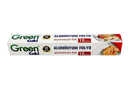 Green Cuki Alüminyum Folyo - 30 Cm. x 10 Metre - 1 Paket