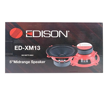 Edison Ed XM13 Midrange Oto Hoparlör 13 Cm 300W Maksimum 80W RMS