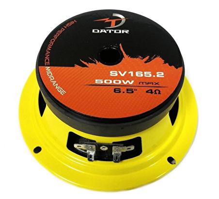 Dator 16 Cm Profesyonel Midrange SV-165.2 125W RMS 500W Maksimum Güç (2 Adet)