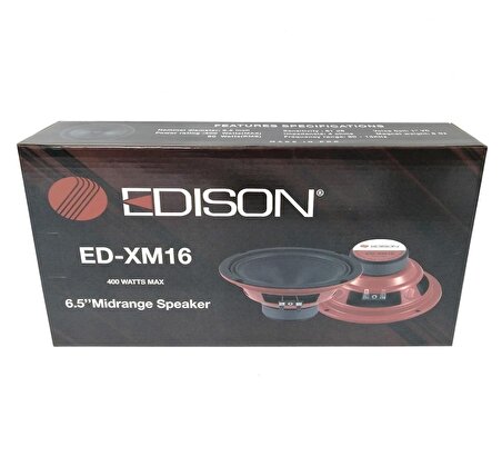 Edison Ed XM16 Midrange Oto Hoparlör 16 Cm 400W Maksimum 80W RMS